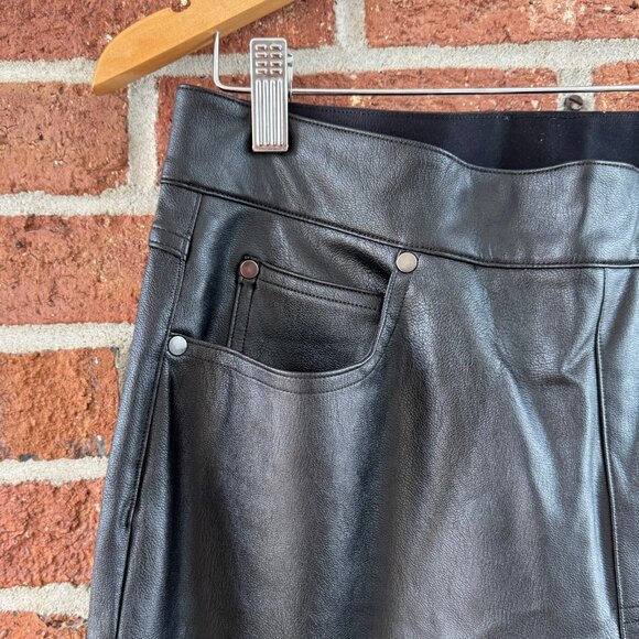 SPANX Faux Leather Straight Pants – Size L - Picture 3 of 7